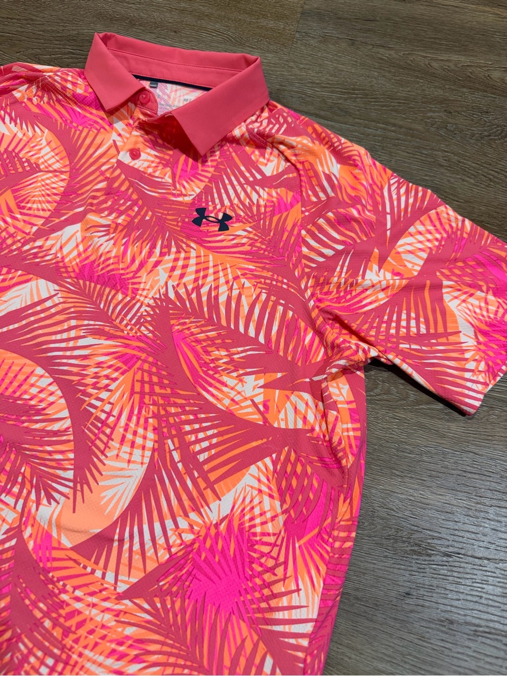 Under Armour Men's Iso Chill Graphic Palm Golf Polo, Medium